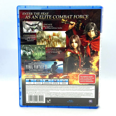 Final Fantasy Type-0 HD - CASE ONLY - PlayStation 4 / PS4 Game
